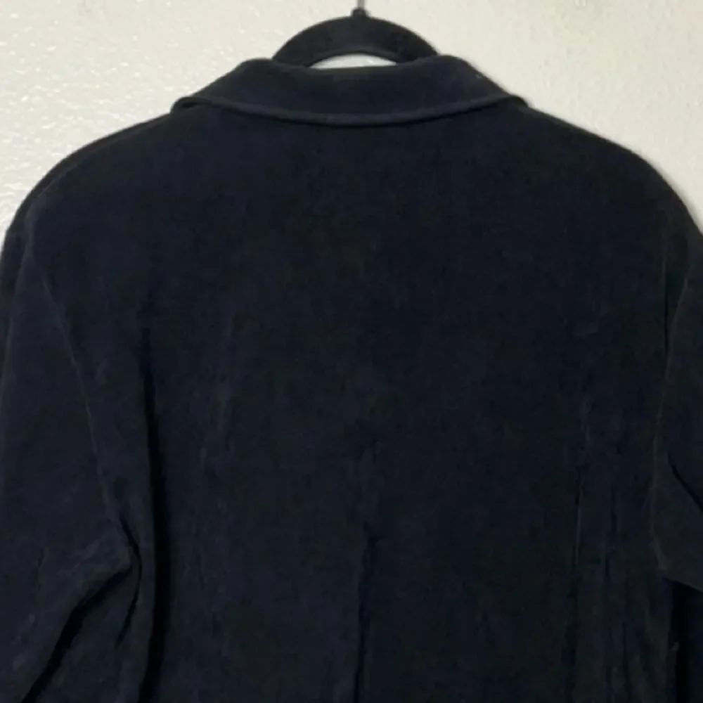 JM collection by Jennifer Moore Embroidered Black Jacket/Shacket Woman's Size 12